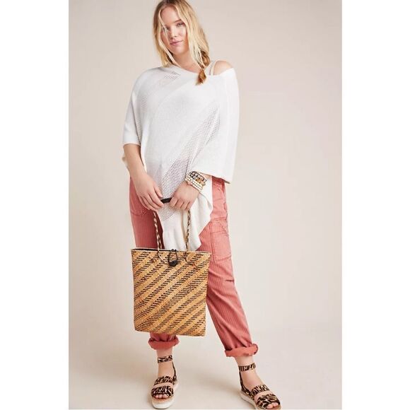 NEW Anthropologie White Padma Summer Lightweight Ruffled Poncho X-Small Small - Picture 8 of 10